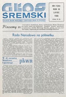 Głos Śremski 1986.07 R.3 Nr7(25)