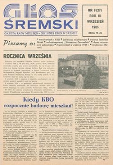 Głos Śremski 1986.09 R.3 Nr9(27)