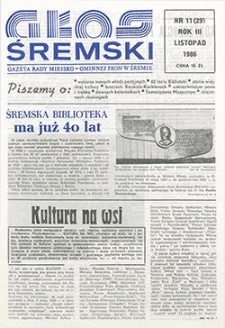 Głos Śremski 1986.11 R.3 Nr11(29)