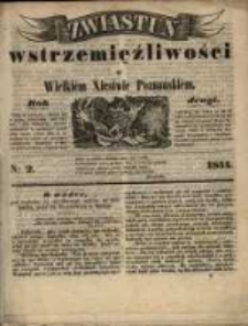 Zwiastun Wstrzemięźliwości w Wielkiem Księstwie Poznańskiem. R. 2. 1844, nr 2