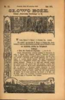 Słowo Boże: dodatek do Przewodnika Katolickiego R.16. 1913 Nr.25