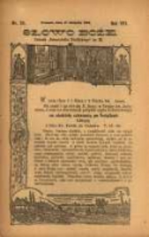 Słowo Boże: dodatek do Przewodnika Katolickiego R.16. 1913 Nr.33