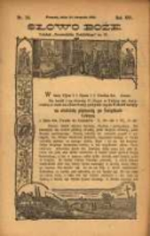 Słowo Boże: dodatek do Przewodnika Katolickiego R.16. 1913 Nr.34