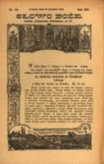 Słowo Boże: dodatek do Przewodnika Katolickiego R.16. 1913 Nr.35