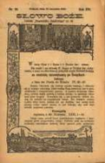 Słowo Boże: dodatek do Przewodnika Katolickiego R.16. 1913 Nr.38