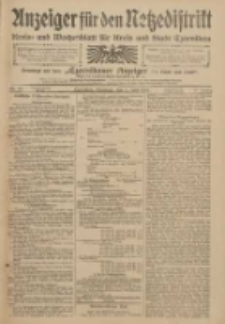 Anzeiger f&uuml;r den Netzedistrikt Kreis- und Wochenblatt f&uuml;r den Kreis und Stadt Czarnikau 1909.06.08 Jg.57 Nr65