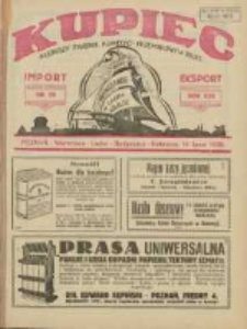 Kupiec: najstarszy tygodnik kupiecko - przemysłowy w Polsce 1928.07.14 R.22 Nr28