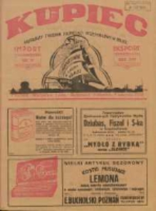 Kupiec: najstarszy tygodnik kupiecko - przemysłowy w Polsce 1928.08.04 R.22 Nr31