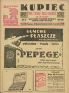 Kupiec: najstarszy tygodnik kupiecko - przemysłowy w Polsce 1928.09.15 R.22 Nr37; VIII Targi Wschodnie 8-12 IX 1928
