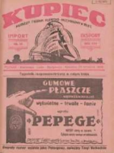 Kupiec: najstarszy tygodnik kupiecko - przemysłowy w Polsce 1928.09.29 R.22 Nr39