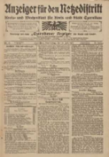 Anzeiger für den Netzedistrikt Kreis- und Wochenblatt für den Kreis und Stadt Czarnikau 1909.07.15 Jg.57 Nr81