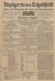 Anzeiger für den Netzedistrikt Kreis- und Wochenblatt für den Kreis und Stadt Czarnikau 1909.07.17 Jg.57 Nr82