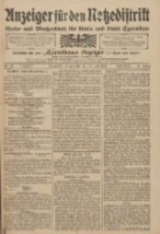Anzeiger f&uuml;r den Netzedistrikt Kreis- und Wochenblatt f&uuml;r den Kreis und Stadt Czarnikau 1909.07.24 Jg.57 Nr85