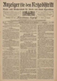 Anzeiger f&uuml;r den Netzedistrikt Kreis- und Wochenblatt f&uuml;r den Kreis und Stadt Czarnikau 1909.07.27 Jg.57 Nr86