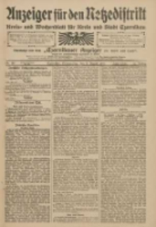 Anzeiger für den Netzedistrikt Kreis- und Wochenblatt für den Kreis und Stadt Czarnikau 1909.08.05 Jg.57 Nr90