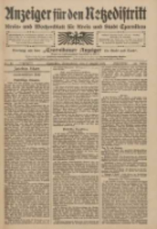 Anzeiger f&uuml;r den Netzedistrikt Kreis- und Wochenblatt f&uuml;r den Kreis und Stadt Czarnikau 1909.08.07 Jg.57 Nr91