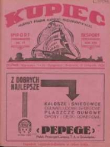 Kupiec: najstarszy tygodnik kupiecko - przemysłowy w Polsce 1928.11.17 R.22 Nr46