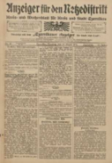 Anzeiger f&uuml;r den Netzedistrikt Kreis- und Wochenblatt f&uuml;r den Kreis und Stadt Czarnikau 1909.08.17 Jg.57 Nr95