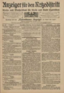 Anzeiger f&uuml;r den Netzedistrikt Kreis- und Wochenblatt f&uuml;r den Kreis und Stadt Czarnikau 1909.08.24 Jg.57 Nr98