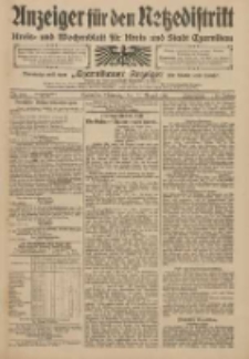 Anzeiger f&uuml;r den Netzedistrikt Kreis- und Wochenblatt f&uuml;r den Kreis und Stadt Czarnikau 1909.08.31 Jg.57 Nr101