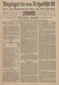 Anzeiger f&uuml;r den Netzedistrikt Kreis- und Wochenblatt f&uuml;r den Kreis und Stadt Czarnikau 1909.09.09 Jg.57 Nr105