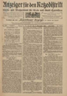 Anzeiger f&uuml;r den Netzedistrikt Kreis- und Wochenblatt f&uuml;r den Kreis und Stadt Czarnikau 1909.09.18 Jg.57 Nr109