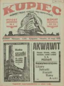 Kupiec: najstarszy tygodnik kupiecko - przemysłowy w Polsce 1929.02.23 R.23 Nr8
