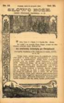 Słowo Boże: dodatek do Przewodnika Katolickiego R.11. 1908 Nr.33