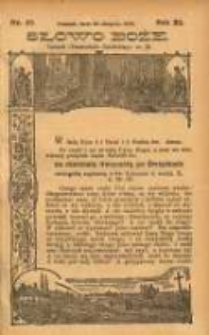 Słowo Boże: dodatek do Przewodnika Katolickiego R.11. 1908 Nr.35