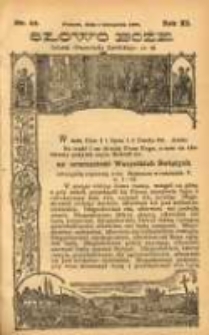 Słowo Boże: dodatek do Przewodnika Katolickiego R.11. 1908 Nr.44