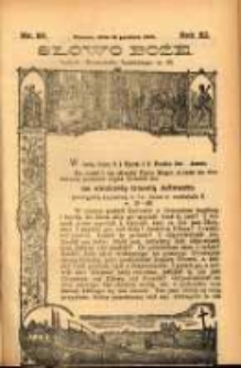 Słowo Boże: dodatek do Przewodnika Katolickiego R.11. 1908 Nr.50