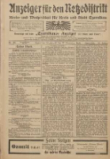 Anzeiger für den Netzedistrikt Kreis- und Wochenblatt für den Kreis und Stadt Czarnikau 1909.11.27 Jg.57 Nr138