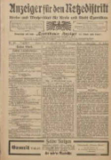 Anzeiger für den Netzedistrikt Kreis- und Wochenblatt für den Kreis und Stadt Czarnikau 1909.11.27 Jg.57 Nr138