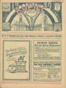 Kupiec: najstarszy tygodnik kupiecko - przemysłowy w Polsce 1929.05.11 R.23 Nr19