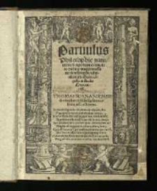 Parvulus philosophie naturalis cum expositione textuali ac dubiorum magis necessariorum dissolutio[n]e ad intentionem [Duns] Scoti [Ioannis] co[n]gesta in studio Cracoviensi