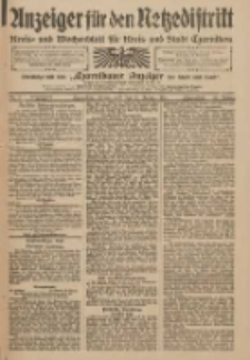 Anzeiger für den Netzedistrikt Kreis- und Wochenblatt für Kreis und Stadt Czarnikau 1910.01.15 Jg.58 Nr7