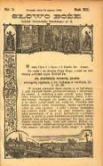 Słowo Boże: dodatek do Przewodnika Katolickiego R.12. 1909 Nr.11
