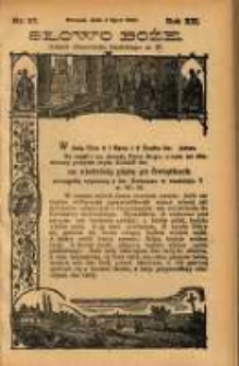 Słowo Boże: dodatek do Przewodnika Katolickiego R.12. 1909 Nr.27