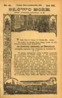 Słowo Boże: dodatek do Przewodnika Katolickiego R.12. 1909 Nr.40