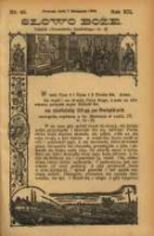 Słowo Boże: dodatek do Przewodnika Katolickiego R.12. 1909 Nr.45