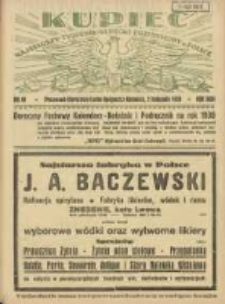 Kupiec: najstarszy tygodnik kupiecko - przemysłowy w Polsce 1929.11.02 R.23 Nr44