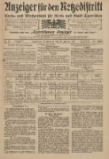 Anzeiger für den Netzedistrikt Kreis- und Wochenblatt für Kreis und Stadt Czarnikau 1910.02.24 Jg.58 Nr24