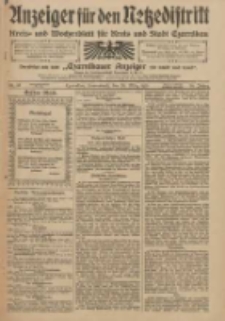 Anzeiger für den Netzedistrikt Kreis- und Wochenblatt für Kreis und Stadt Czarnikau 1910.03.26 Jg.58 Nr37