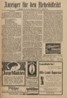 Anzeiger für den Netzedistrikt Kreis- und Wochenblatt für Kreis und Stadt Czarnikau 1910.03.19 Jg.58 Nr34