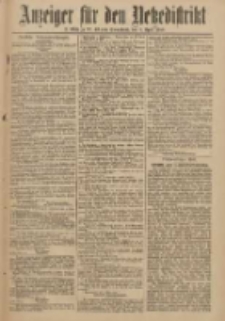 Anzeiger für den Netzedistrikt Kreis- und Wochenblatt für Kreis und Stadt Czarnikau 1910.04.09 Jg.58 Nr43