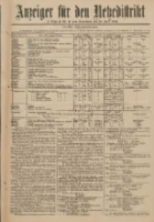 Anzeiger für den Netzedistrikt Kreis- und Wochenblatt für Kreis und Stadt Czarnikau 1910.04.23 Jg.58 Nr49