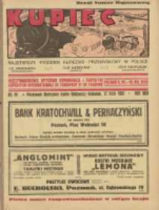 Kupiec: najstarszy tygodnik kupiecko - przemysłowy w Polsce 1930.07.12 R.24 Nr28; Międzynarodowa Wystawa Komunikacji i Turystyki; Exposition Internationale de Transport et de Tourisme Poznań 6 VII 10 VIII 1930; Drugi Numer Wystawowy