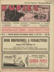 Kupiec: najstarszy tygodnik kupiecko - przemysłowy w Polsce 1930.07.19 R.24 Nr29; Międzynarodowa Wystawa Komunikacji i Turystyki; Exposition Internationale de Transport et de Tourisme Poznań 6 VII 10 VIII 1930; Trzeci Numer Wystawowy
