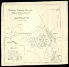 Fundacja "Zakłady K&oacute;rnickie". Mapa drzewostanowa rewiru Zwierzyniec.