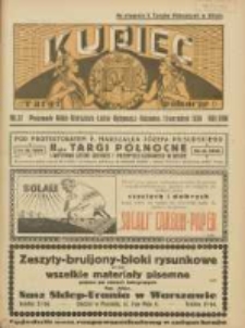 Kupiec: najstarszy tygodnik kupiecko - przemysłowy w Polsce 1930.09.13 R.24 Nr37; II Targi Północne 14 IX 1930 - 28 IX 1930 i Wystawa Sztuki Ludowej i Przemysłu Ludowego w Wilnie pod protektoratem P. Marszałka Józefa Piłsudskiego; Na otwarcie II Targów Północnych w Wilnie
